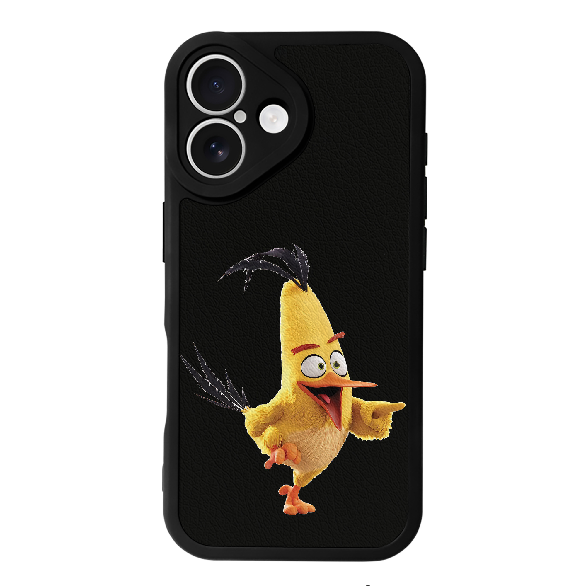 （画像用） Angry Birds アングリーバード 【iPhone 16シリーズ対応】シリコンスマホケース（レザー調） 材質：シリコン